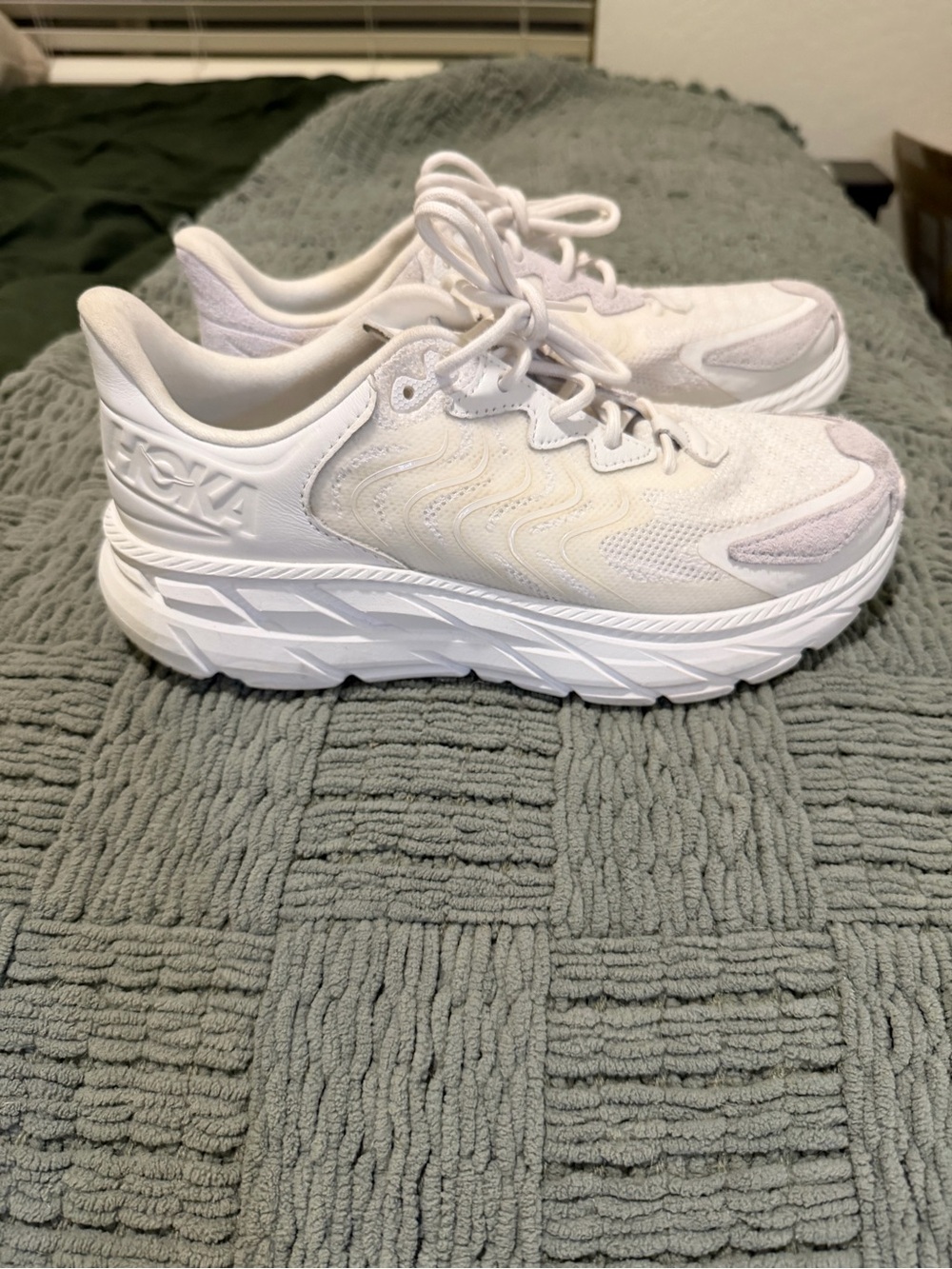 Hoka Women’s White Athletic Running Sneakers